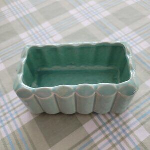 Vintage McCoy Mint Green Pottery Rectangle Planter